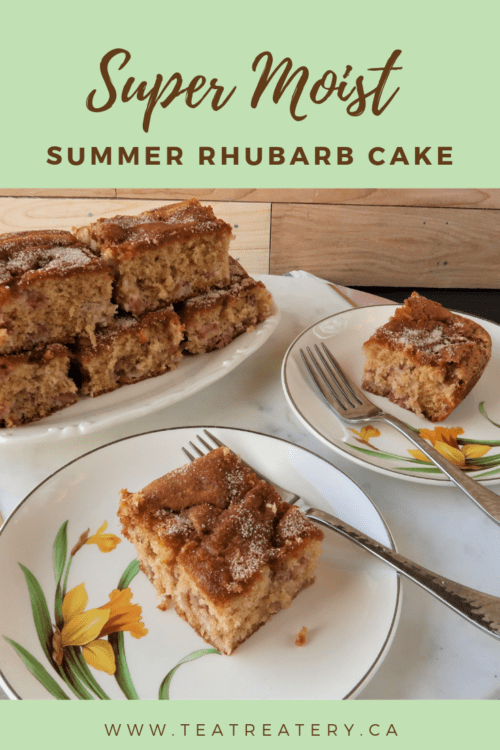 summer rhubarb cake