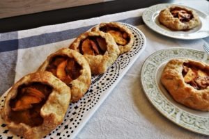 Rustic peach pies