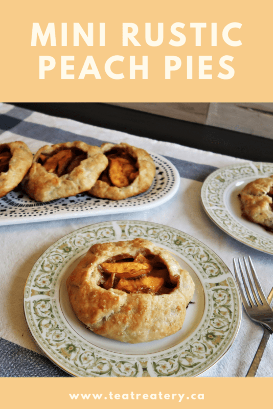 mini rustic peach pies