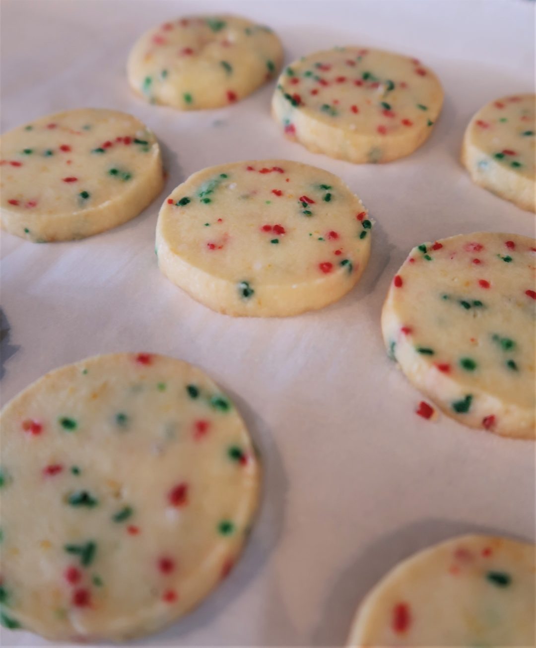 Christmas Sprinkle Shortbread Cookies Teatreatery