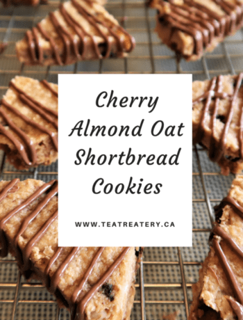 cherry almond oat shortbread