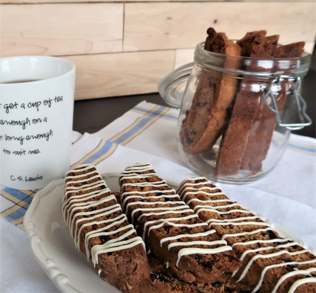 cranberry orange walnut biscotti