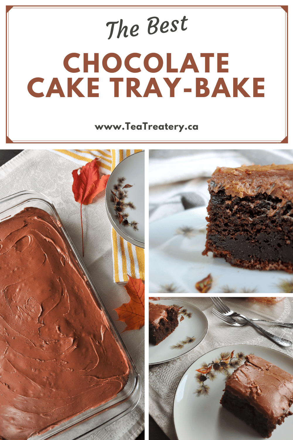 Easy Chocolate Cake Traybake - Supergolden Bakes